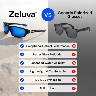 Zeluva™ TrueSight Polarized Fishing Glasses