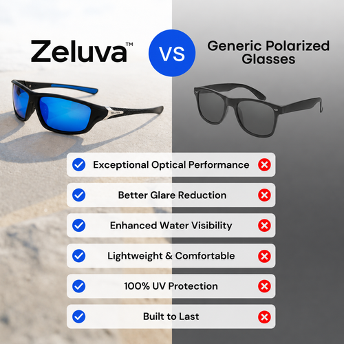 Zeluva™ TrueSight Polarized Fishing Glasses